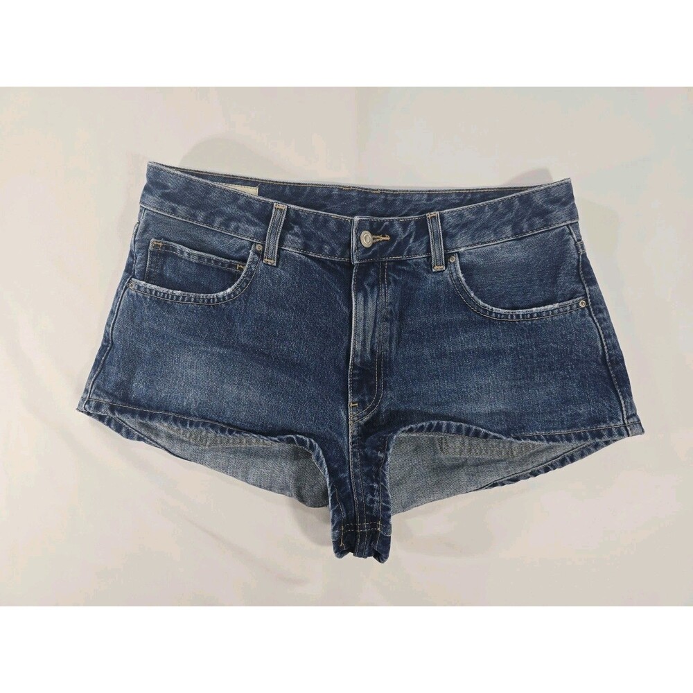 Zara X Disney Mickey Mouse Denim Jean Shorts Women's Size 10 BH